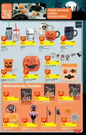 Folheto Auchan Página 7: Snack para Cão Rosewood €3,99, Caneca Halloween Grés Fantasma/ Abóbora €3,99