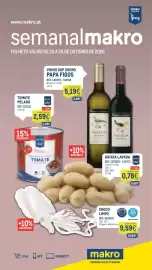 Catálogo Makro semana 43 Página 1: Choco limpo €9,59, Tomate pelado metro chef €2,59
