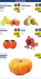 Catálogo Makro semana 43 Página 4: Abóbora inteira €0,42, Romã €0,88
