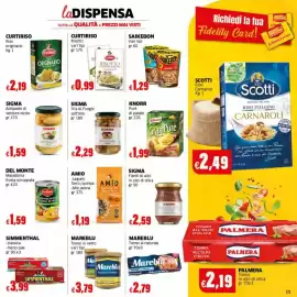 Volantino Mercati Alimentari Pagina 15: Simmenthal classica meno sale €3,99, Del Monte Macedonia frutta sciroppata €1,59