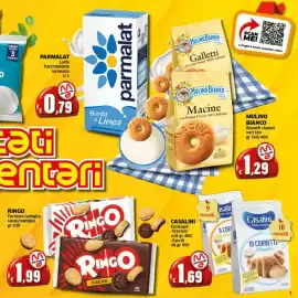 Volantino Mercati Alimentari Pagina 3: Casalini croissant classico €1,69, Ringo cacao/vaniglia €1,99