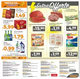 Volantino Tocal Pagina 16: Caffè Splendid in Cialde classico €5,99, Dixan Fustone classico €12,99