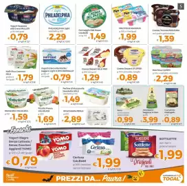 Volantino Tocal Pagina 5: Yogurt Intero alla Frutta / Leggero Light 0,01% Parmalat €0,79, Kefir Plus Cremoso MILK €1,79