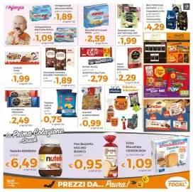 Volantino Tocal Pagina 9: Cioccolato Tavoletta ROCHER / RAFFAELLO €1,89, Patatine AMICA CHIPS €0,75