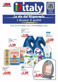 Volantino D'Italy Pagina 1: ISA GRUPPO 100% Sardi Titaly La via del Risparmia I discount di qualità DAL 20 OTTOBRE ALL'1