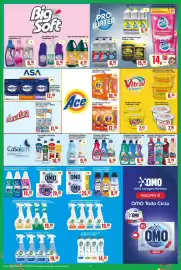 Encarte Rede Supermarket Página 18: Limpiador Perfumado Casa & Perfume €5,98, Lava Roupas em Pó Omo Fragrâncias €25,90