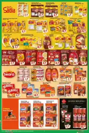 Encarte Rede Supermarket Página 2: Presunto Soltissimo Sadia Fatias Finas €12,99, Hambúrguer texas burger seara €16,97