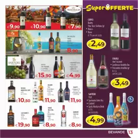Volantino MerSi Supermercati Pagina 13: Drago dell'Etna Gin €8,90, Bacardi Rum Carta Bianca e Carta Oro €11,90