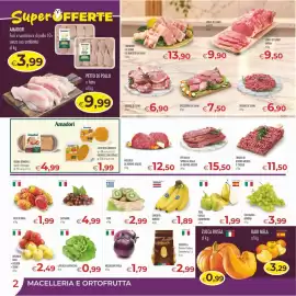 Volantino MerSi Supermercati Pagina 2: Lattuga Cappuccina €0,99, Chiquita banane €1,89