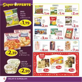 Volantino MerSi Supermercati Pagina 6: Findus Bastoncini di merluzzo €3,99, Pizzoli Patasnella €2,99