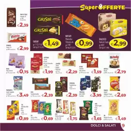 Volantino MerSi Supermercati Pagina 9: Ritter Tavolette Linea classica €1,59, PAI Snack al Mais €0,69