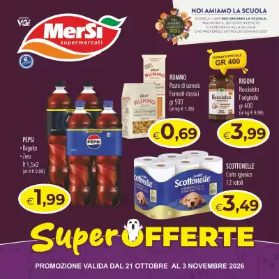 Volantino MerSi Supermercati (valido fino al 3-11)