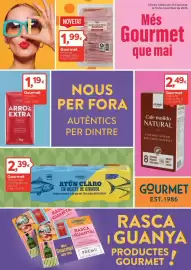 Folleto Suma Supermercados Página 1: Gourmet - atún claro en aceite de girasol €2,39, Gourmet - café molt natural €2,49