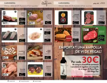 Folleto Plusfresc Página 12: Entrecot vedella wf pirineu eco €7,99, Viñals burguer meat americana €4,65