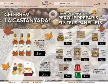 Folleto Plusfresc Página 7: El Prior moscatell mistela i vi ranci €5,99, Frisal farina d'ametlla €13,99
