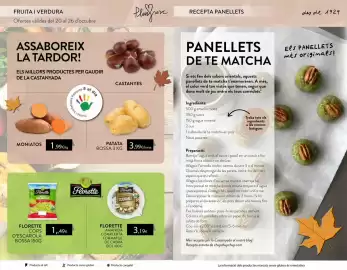 Folleto Plusfresc Página 8: Moniatos €1,99, Florette cors d'escarola €1,49
