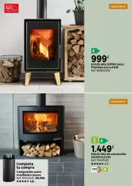 Catálogo Leroy Merlin Página 34: Estufa leña de convección adulto €1.449,00