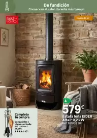 Catálogo Leroy Merlin Página 42: Estufa leña elder altair €579,00, Cuelgautiles 4 piezas con fuelle €58,99