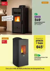 Catálogo Leroy Merlin Página 5: Estufa pellets watt 5,48 kw €549,00, Archos - estufa pellets krone 7 kw €645,00