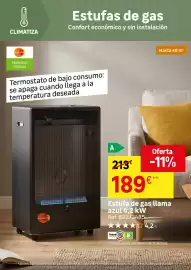 Catálogo Leroy Merlin Página 56: Equation - estufa de gas llama azul €189,00