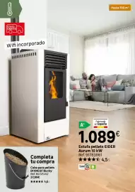 Catálogo Leroy Merlin Página 8: España - estufa pellets aurum 10 kw tu compra €1.089,00
