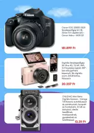 EMAG akciós újság Oldal 4: Canon eos 2000d dslr €181.899,00, Digitális fényképezőgép €20.257,00