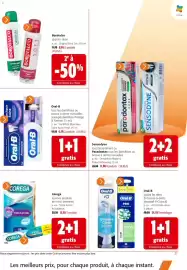 Catalogue Colruyt page 21: Oral-B Dentifrice €6,59, Corega €15,50