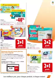 Catalogue Colruyt page 23: Okay tous les essuies-touts €14,10, Pampers tous les langes €103,66