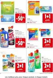 Catalogue Colruyt page 24: Swiffer tous les Refills €22,69, WC Net Déboucheur cheveux €8,99