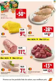Catalogue Colruyt page 3: Rôti à l'ardennaise €11,99, Cordon-bleu €9,99