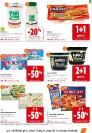 Catalogue Colruyt page 7: Pur Natur yaourt €7,98, Danlers Cheese Burger €4,69