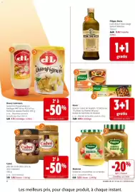 Catalogue Colruyt page 8: Knorr cubes de bouillon €8,85, Calvé pâte de cacahuètes €5,48