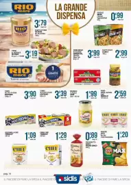 Volantino Sidis Pagina 14: Panna Chef Parmalat €1,29, Pan Bauletto Bianco Mulino Bianco €0,89