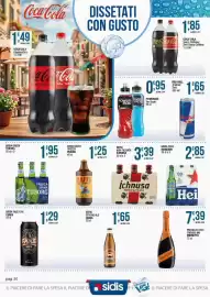 Volantino Sidis Pagina 20: Birra strong ale Ceres €1,65, Birra zero Heineken €2,85