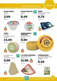 Volantino GrosMarket Pagina 13: Paysan Breton Le Brie €8,49, Grana Padano dop €11,98