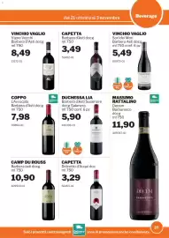 Volantino GrosMarket Pagina 27: Decem Barbareseco €11,90, Duchessa Lia Barbera d'Asti Superiore €5,90