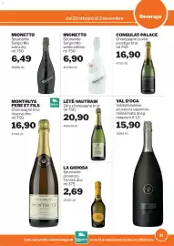 Volantino GrosMarket Pagina 31: Lété-Vautrain Zéro champagne brut €20,90, Mionetto Spumante Sergio Mo white edition €6,90