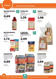 Volantino GrosMarket Pagina 38: Polenta istantanea Il Molino Chiavazza €2,09, Panealba Nostrani grissini ristorante €1,39
