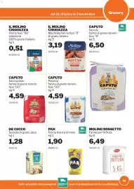 Volantino GrosMarket Pagina 41: Farina bianca di mais PAN €1,90, Manitoba farina tipo "O" di grano tenero €3,19