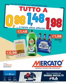 Volantino Mercatò Pagina 1: DAL 22 OTTOBRE ALL'1 NOVEMBRE 2026 TUTTO A 98 0.88 148 198 ... e tante e tante altre offerte!