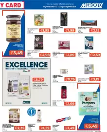 Volantino Mercatò Pagina 21: Crocchette per cani Amico Mio Expert €2,98, Tavoletta di cioccolato nero nero novi €1,99