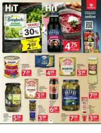 Selgros gazetka Strona 14: Groszek konserwowy Bonduelle €2,82, Ananas w puszce w syropie kawałki Dole €5,24
