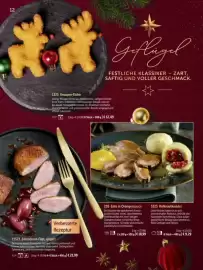 Bofrost Katalog Seite 12: 1325 Knusper-Elche €12,49, 21323 Entenbrust-Filet, gegart €23,99