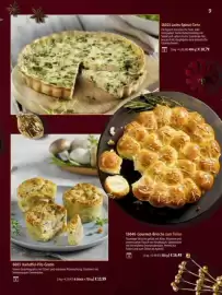 Bofrost Katalog Seite 9: 16101 Lachs-Spinat-Tarte €10,79, 16646 Gourmet-Brioche zum Teilen €16,49