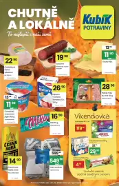 Kubík potraviny leták týden 43 Strana 1: Kubík Deka beránek €549,90, Pate du chef Paštika s ořechy €28,90