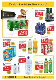 Catalog Supeco Pagină 18: Bucegi bere blondă €15,45, Lipton bautură necarbonată €4,99