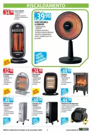 Volantino Ecobrico Pagina 3: Stufa alogena oscillante €24,90, Radiatore a olio 9 elementi €69,90