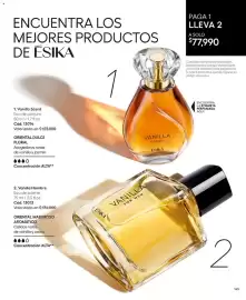 Catálogo Ésika Página 157: Esika vanilla for men €134.000,00, Esika vanilla scent €11.990,00
