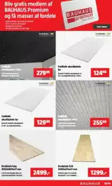 Bauhaus tilbudsavis Side 18: Troldtekt akustikplade lys €124,95, Bordplade bøg €2.499,00