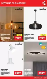 Bauhaus tilbudsavis Side 29: Nordlux Devone bordlampe E27 €299,95, Nordlux Hazo pendel E27 sort €779,95